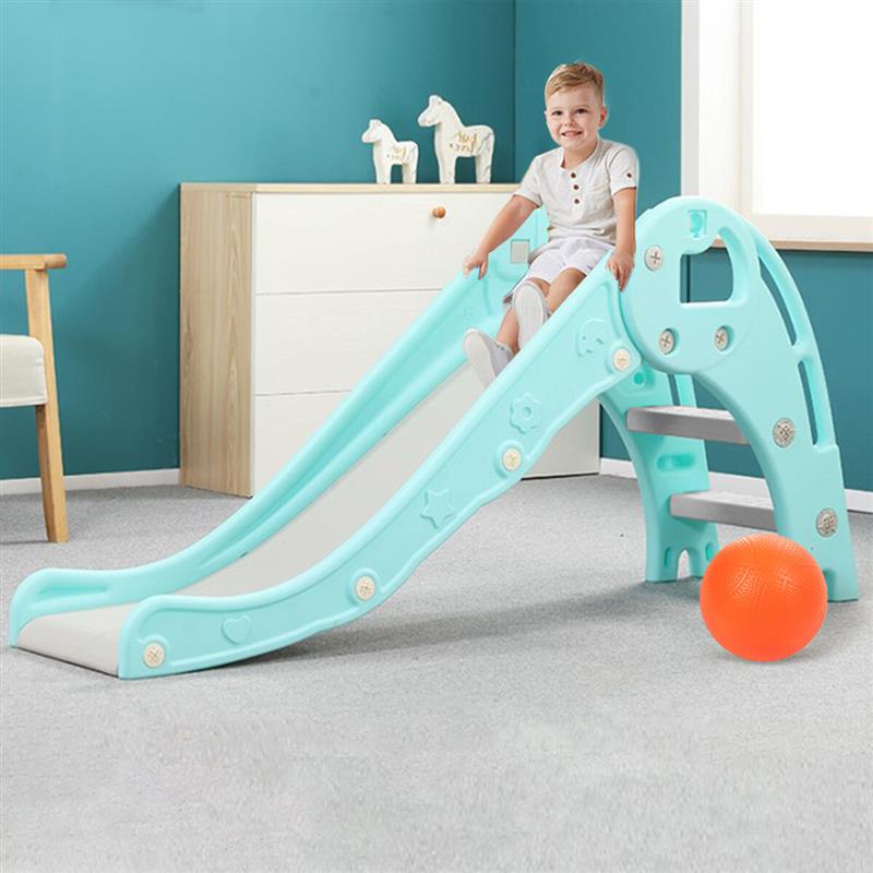Foldable Baby Slide Outdoor Indoor Playground Children Home Equipment Play Ground Toys Kids Amusement Park Pink