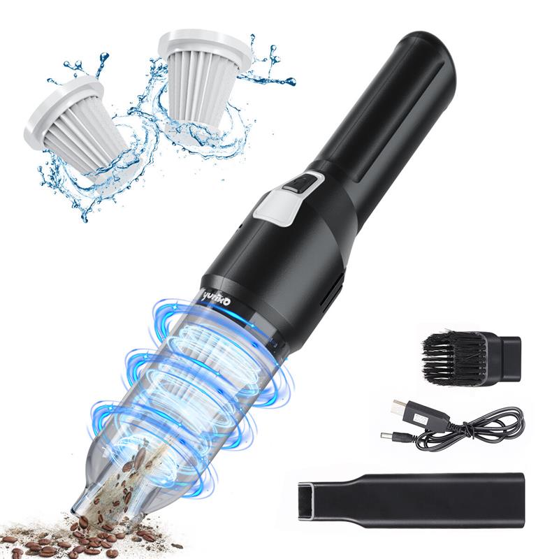 [24/8 Flash deal then order Get 500 Points]YURIKO YK-VC01 Handheld Wireless Multi-purpose Vacuum Cleaner 150W 4500Pa Suction Eliminate Every Mess for Home and Car Cleaning