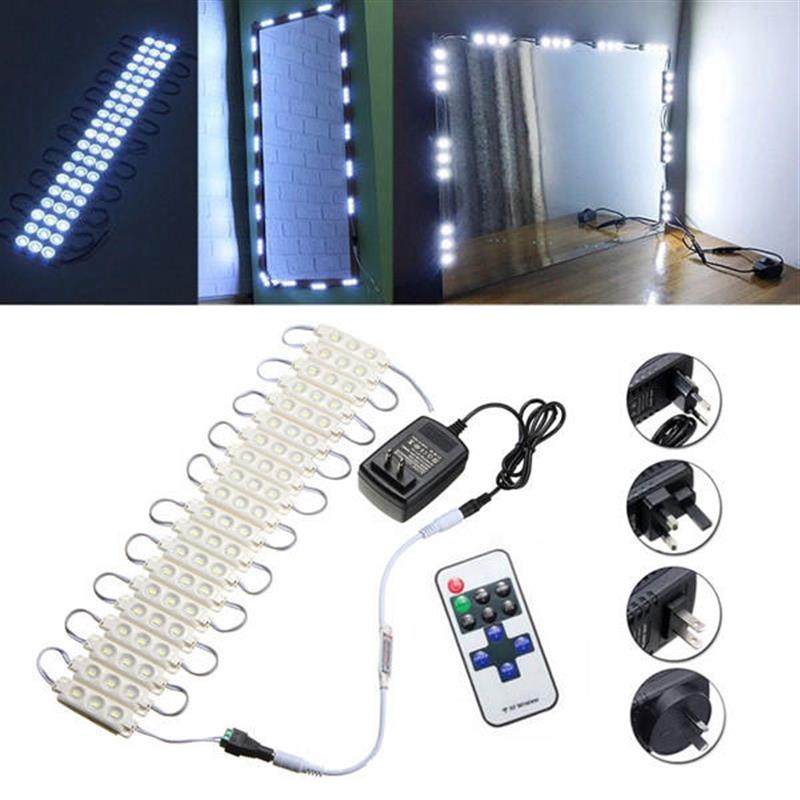 3M SMD5630 Waterproof White LED Module Strip Light Kit Mirror Signage Lamp + Adapter DC12V AU Plug