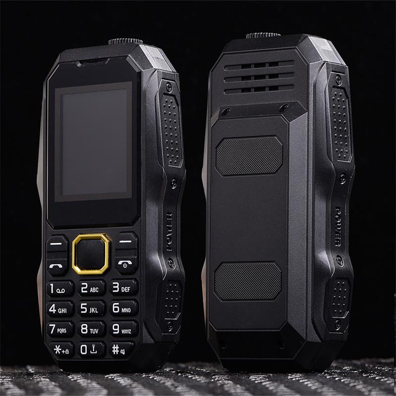 W2025 Rugged Feature Phone Dual SIM 32MB+32MB bluetooth Torch Big Speaker Long Stand-by 2.0 inch 5800mAH Green