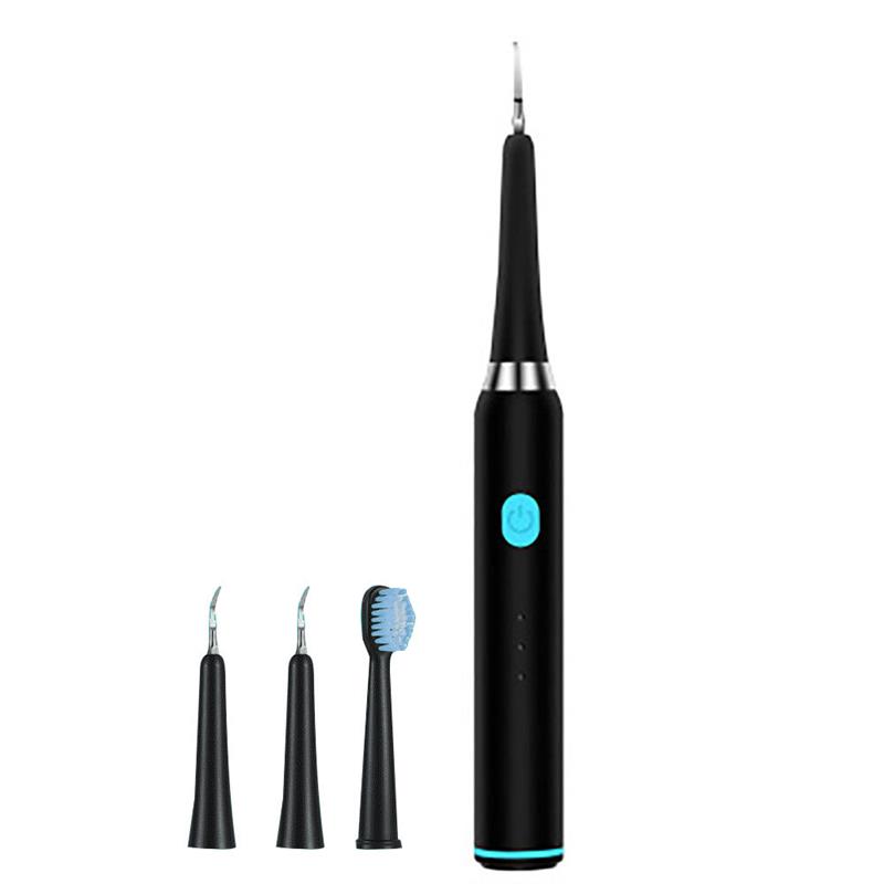 Showsee 2 in 1 Electric Sonic Oral Irrigator IPX5 Electric Toothbrush USB Rechargeable Dental Scaler Tooth Calculus Oral Irrigator Black