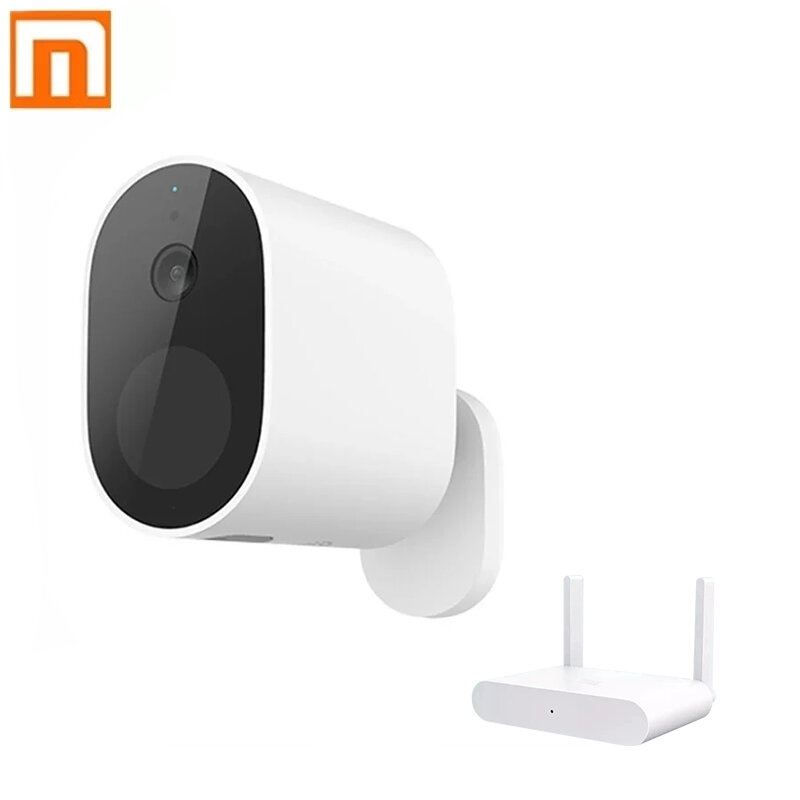 XIAOMI MWC10 Smart Outdoor Security Camera 1080P Wireless 5700mAh Rechargeable Battery Powered IP65 Waterproof Home Security Camera with WDR Smart Night Vision Two-way Audio PIR Human Detection Support TF Card U Disk Cloud Storage