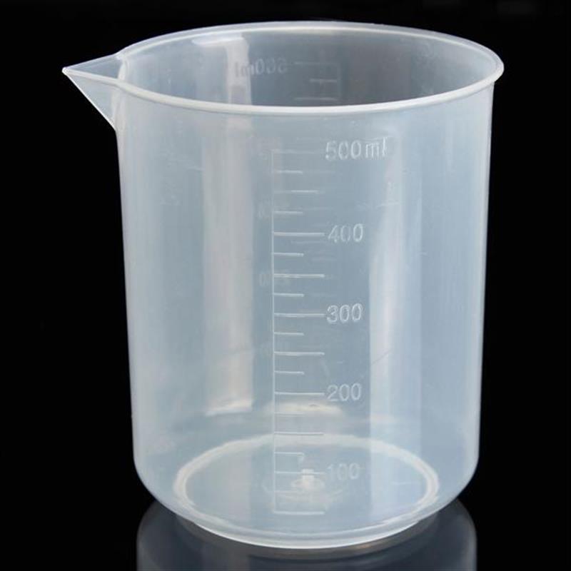 25mL To 250mL Graduated Clear Plastic Beaker Volumetric Container For Laboratory 25ml