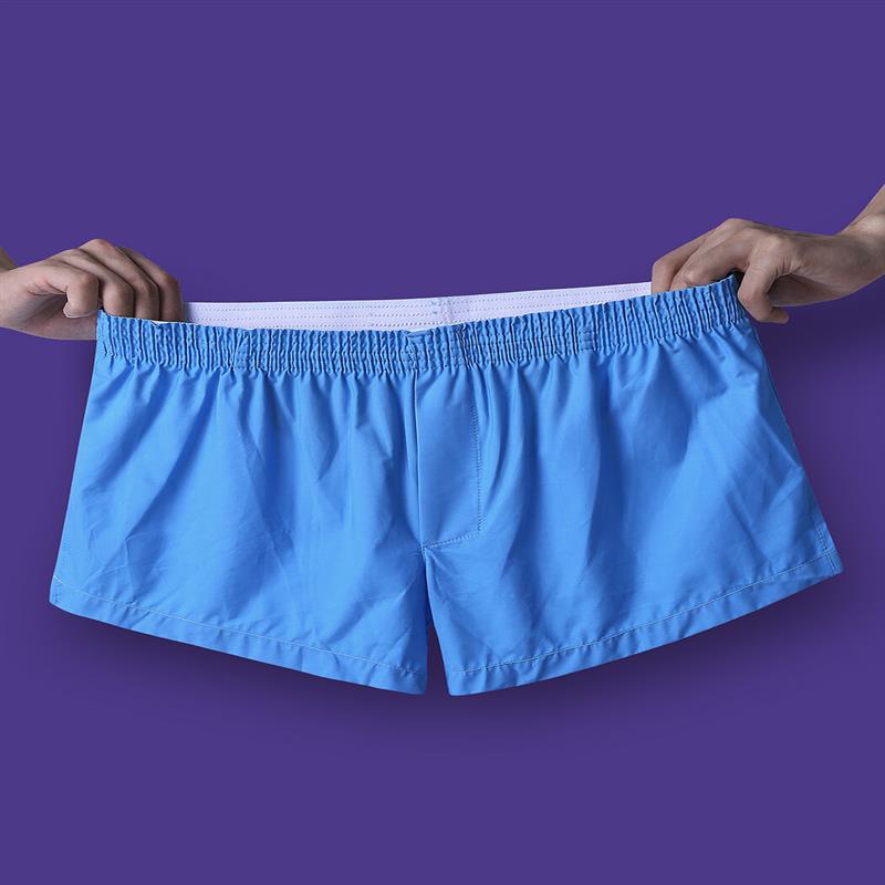 Arrow Pants Casual Home Low Waist Outerwear Inside Pouch Breathable Boxers Underpants for Men L White