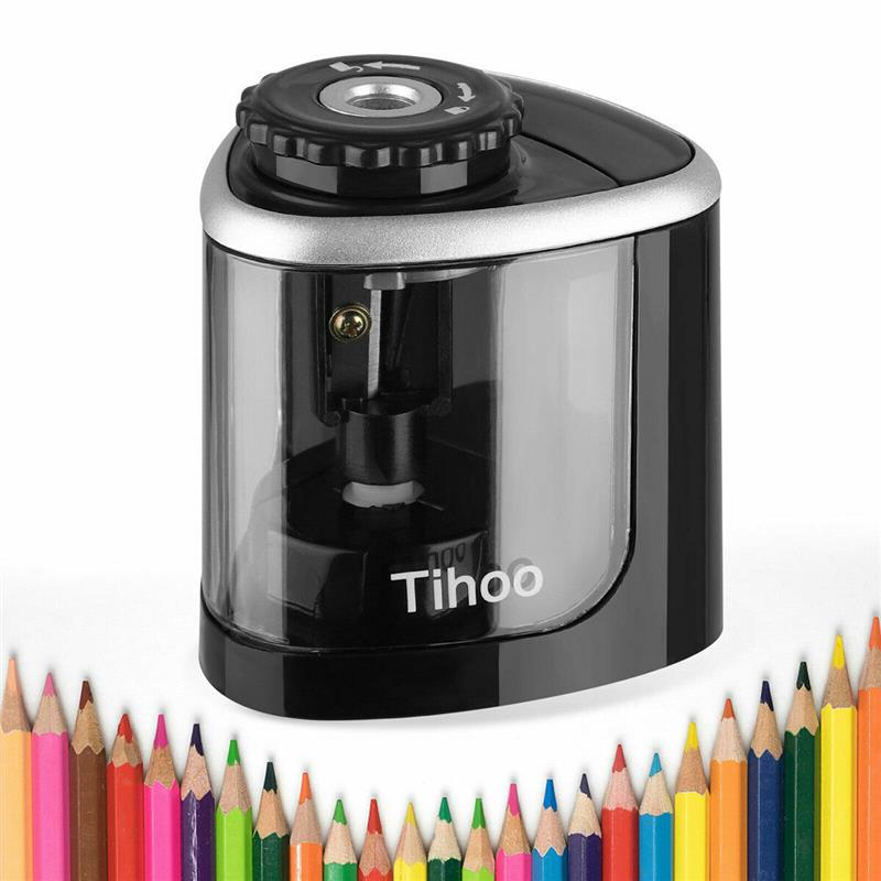 Portable Electric Pencil Sharpener Automatic Touch Switch School Office Classroom