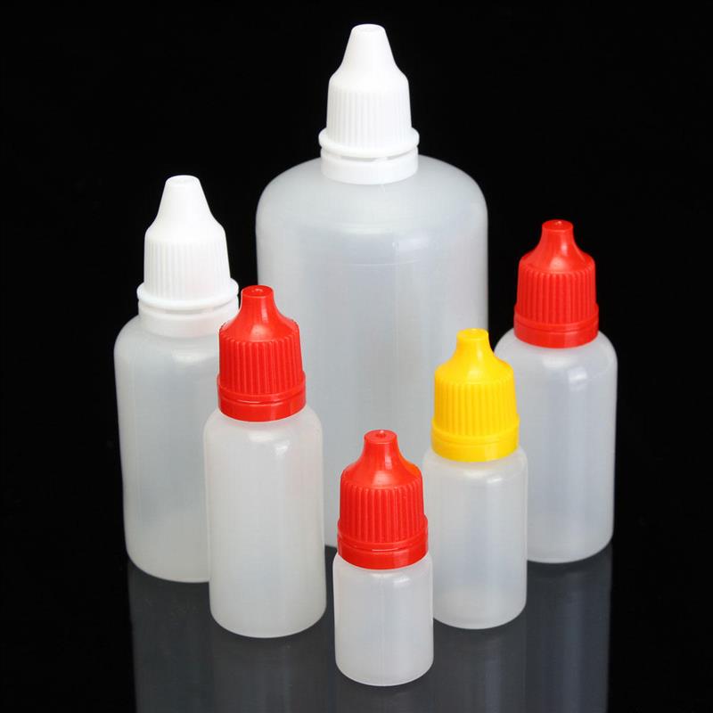 5-100ml Empty Plastic Dropper Bottles 10ml