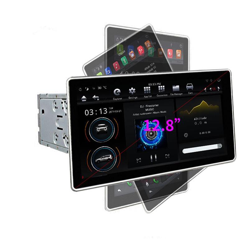 PX6 12.8 Inch for Android 8.1 Car Stereo Radio 180 Degree Rotable IPS Touch Screen 4G+64G GPS WIFI 3G 4G FM AM Support Vehicle Balance Detection