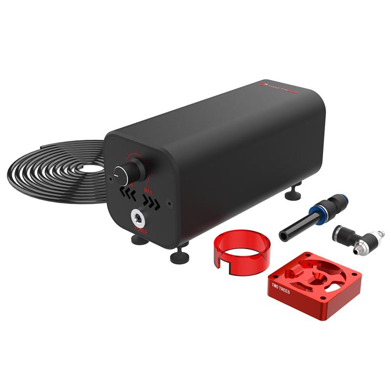 TWOTREES Air Pump Air Assist System Quiet and High Flow Fits TwoTrees Laser Engravers Laser Engraving Machine