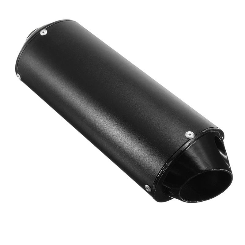 28mm Muffler Exhaust Pipe+Clamp For Dirt Pit Pro Quad Bike ATV 50/110/125/150cc Black