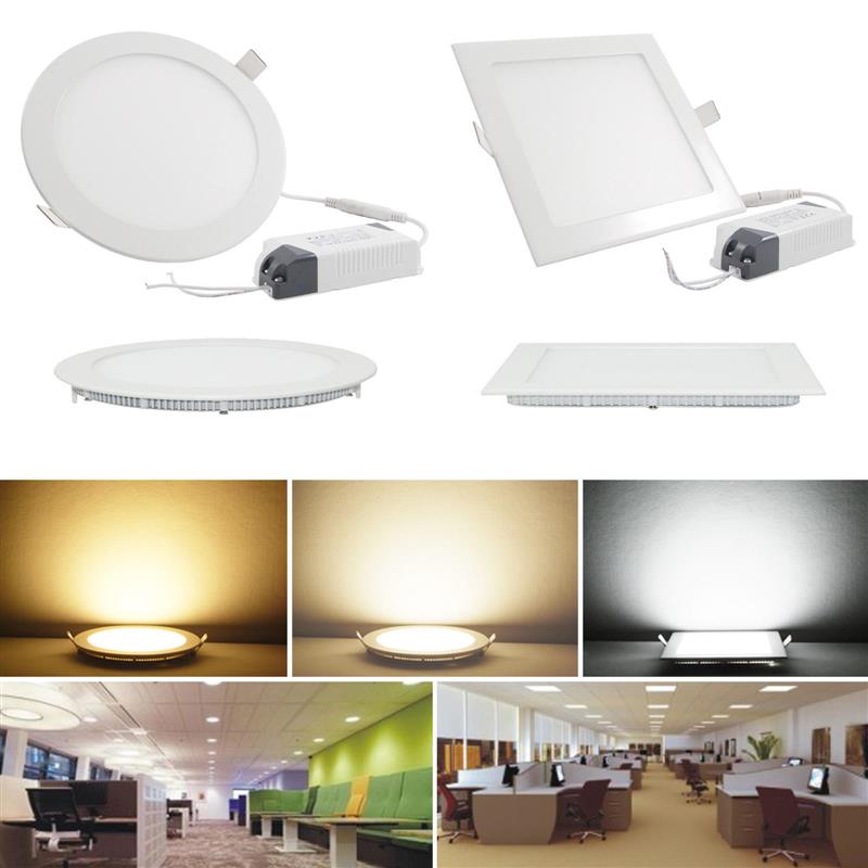 9W Round Dimmable Ultra Thin Ceiling Energy-Saving LED Panel Light White