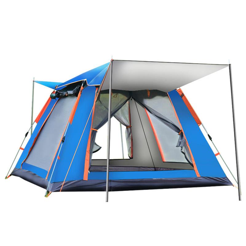 6-7 People Fully Automatic Tent Outdoor Camping Family Picnic Travel Rainproof Windproof Tent Green