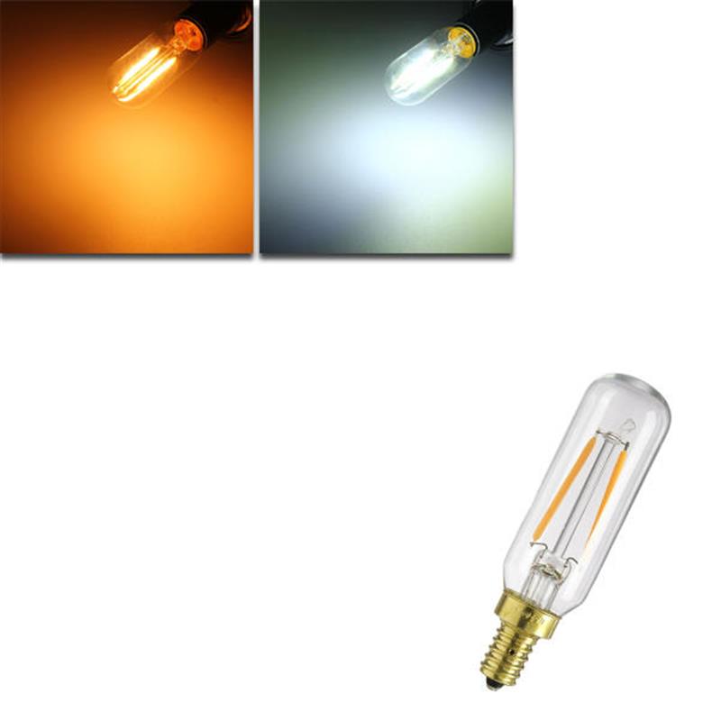 Dimmable E12 T25 2W LED White Warm White COB Retro Vintage Edison Filament Light Bulb AC110V White