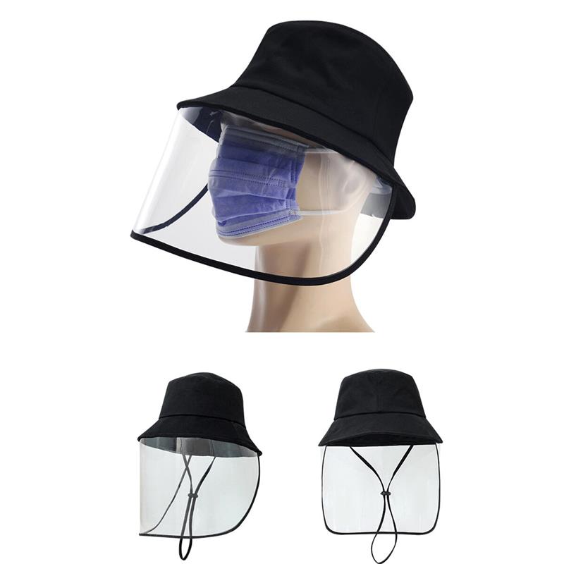 Full Face Cover Face Shield Anti-Fog Saliva Dustproof Protective Cap Fishing Bucket Hat