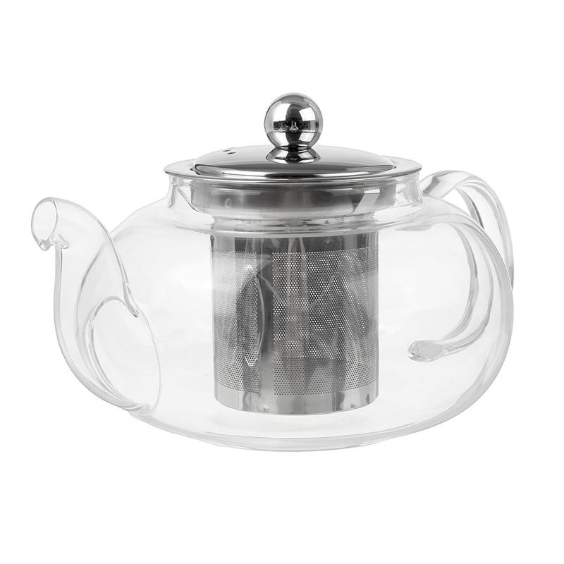 Glass Teapot 600-1000ML Coffee Tea Pot With Stainless Steel Glass Filter Infuser 800ml