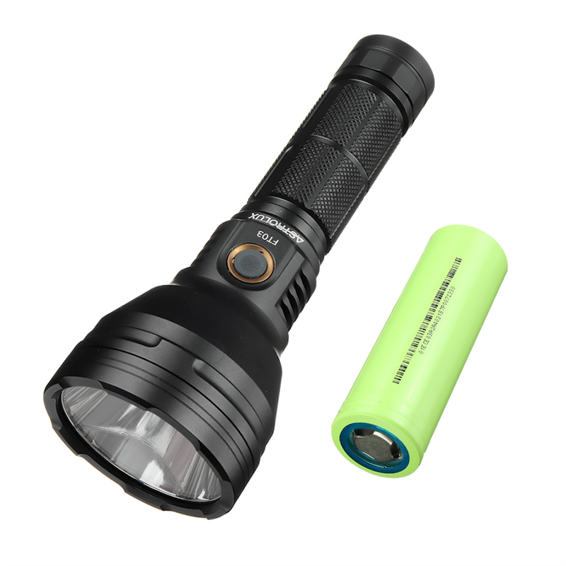 Astrolux FT03 XHP50.2/SST40 4300lm 875m LED Flashlight with 26800 Battery 6800mAh 3C Power Li-ion Battery USB-C Rechargeable Large Capacity Long Runtime Powerful Torch XHP50.2 6500K