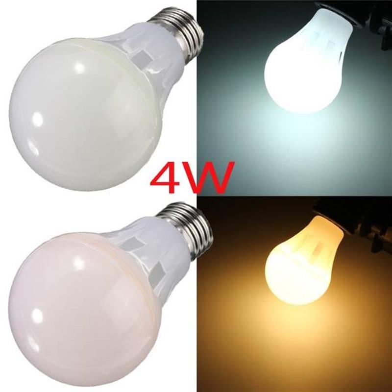 E27 4W COB Globe Light Bulb Warm White/White Non-dimmable 85-265V Warm White