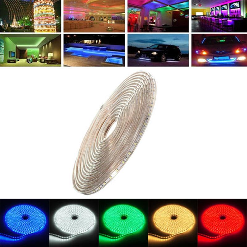 9M 31.5W Waterproof IP67 SMD 3528 630 LED Strip Rope Light Christmas Party Outdoor AC 220V Red