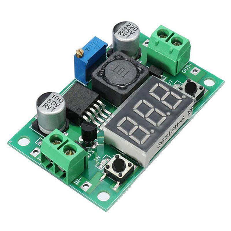 LM2596 DC-DC 1.3V – 37V 3A Adjustable Buck Step Down Power Module 150KHz Internal Oscillation Frequency With Digital Display Over-Heat And Short Circuit Protection Function