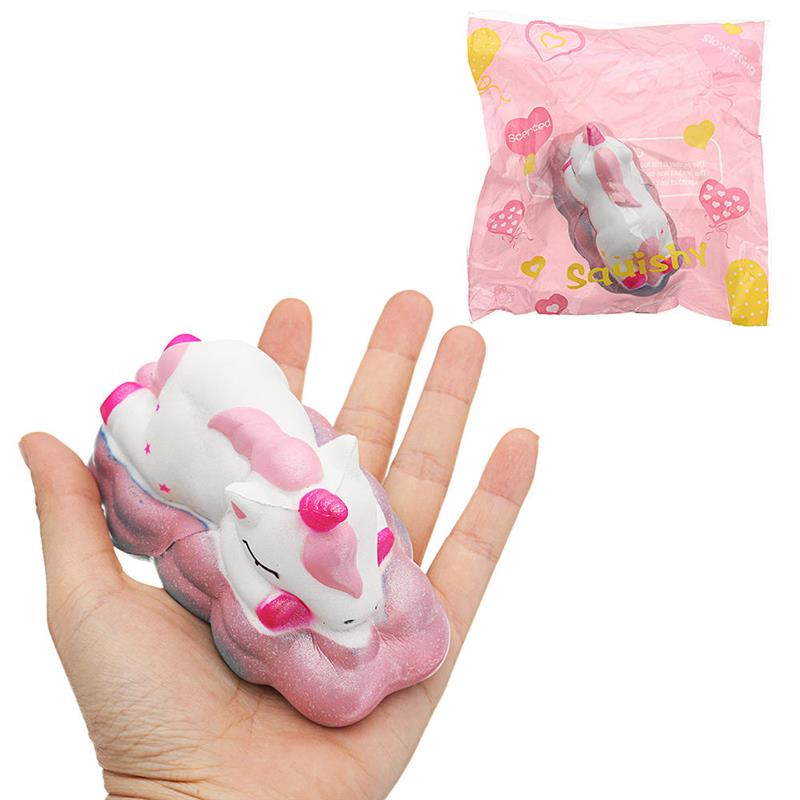 Sleepy Unicorn Squishy 6*6*11.5 CM Slow Rising Soft Collection Gift Decor Toy Original Packaging