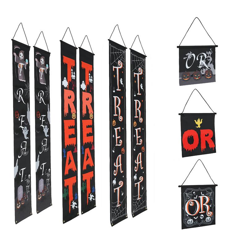 Banner of Door Curtain and Ghost Festivals Couplet Outdoor Decoration B