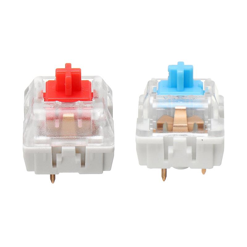 70/110 Pcs Mechanical Blue/Red Switches 3PinLED SMD MX Switch for DIY Mechanical Gaming Keyboards 70pcs Blue Switch