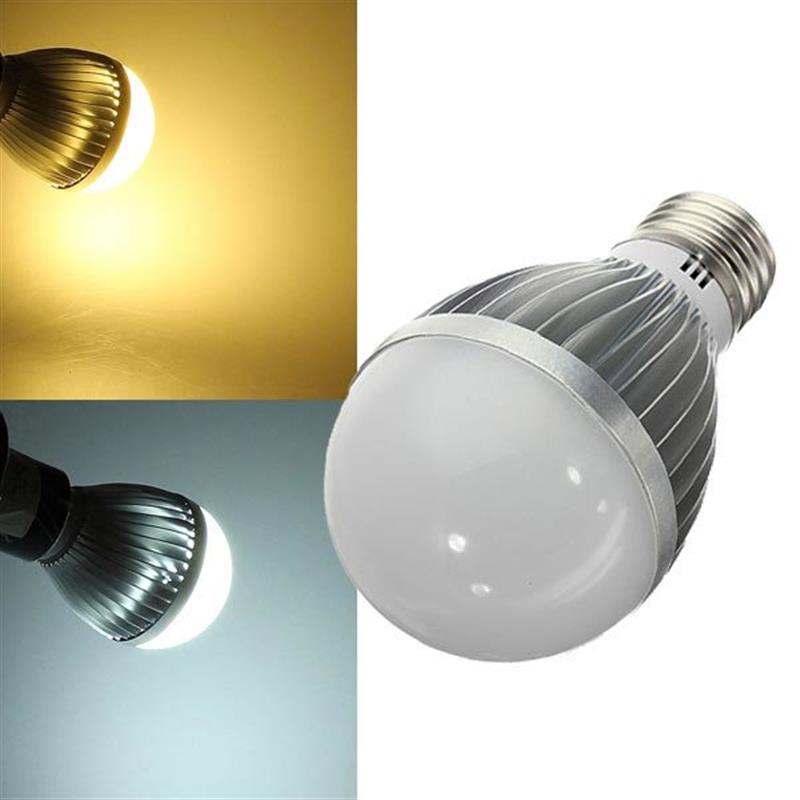 E27 6W LED Bulb Warm White/White AC110-240V LED Globe Light Bulb Warm White